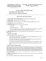 Đề cương chi tiết học phần Quản trị nguồn nhân lực (Đại học kinh tế TP.HCM)