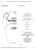 Bộ đề trắc nghiệm môn Toán luyện thi THPT quốc gia 2017