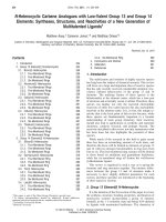 N heterocyclic carbene analogues with low valent group 13 and group 14 elements syntheses, structures, and reactivities of a new generation of multitalented ligands†