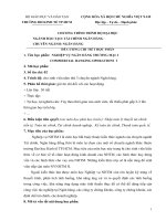 Đề cương chi tiết học phần Nghiệp vụ ngân hàng thương mại 1 (Đại học Kinh tế TP..HCM)