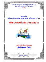 giáo án bồi dưỡng học sinh giỏi môn địa lý 11 phần lý thuyết địa lý kinh tế xã hội thế giới 11 