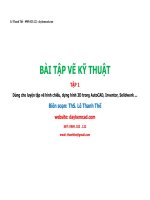 BÀI TẬP VẼ KỸ THUẬT