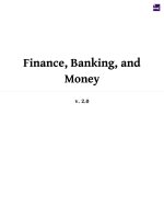 Finance banking and money