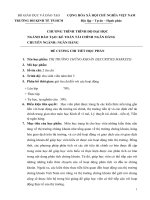 Đề cương chi tiết học phần Thị trường chứng khoán (Đại học Kinh tế TP..HCM)