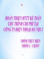 Bài thuyết trình nhóm môn hệ thống thông tin kế toán