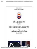 Sửa chữa, bảo dưỡng và chẩn đoán kỹ thuật ô tô