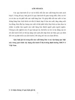 Quy luật giá trị trong nền sản xuất hàng hóa và sự vận dụng quy luật này trong quá trình xây dựng nền kinh tế thị trường định hướng XHCN ở việt nam  