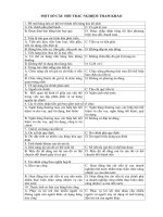 Câu hỏi trắc nghiệm tham khảo và gợi ý nội dung ôn tập môn Tài chính  Tiền tệ