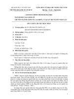 Đề cương chi tiết học phần Quản trị nguồn nhân lực (Đại học Kinh tế TP..HCM)