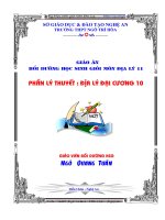 giáo án bồi dưỡng học sinh giỏi môn địa lý 11 phần lý thuyết địa lý đại cương 10 