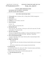 Đề cương chi tiết học phần Quản lý danh mục đầu tư (Đại học Kinh tế TP..HCM)