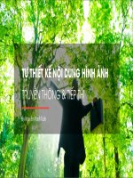 Tự thiết kế nội dung hình ảnh cho truyền thông  tiếp thị