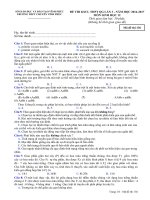 Sinh học   chuyên VP