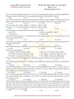 Đề thi thử trường THPT CHUYÊN bắc NINH