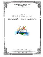 giáo án bồi dưỡng học sinh giỏi môn địa lý phần bài tập địa lý tự nhiên 10 