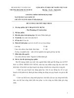 Đề cương chi tiết học phần Quy hoạch xây dựng (Đại học Kinh tế TP..HCM)