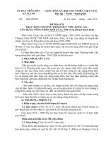 KẾ HOẠCH NÔNG THÔN mới