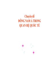 BÀI GIẢNG điện tử QUAN hệ QUỐC tế   ĐÔNG NAM á TRONG QUAN hệ  QUỐC tế HIỆN NAY