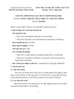 Chương trình đào tạo bậc đại học ngành Công nghệ kĩ thuật điện tử truyền thông (Đại học Khoa học tự nhiên)