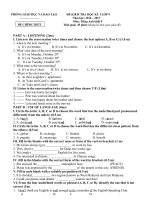 DE KIEM TRA TIENG ANH LOP 9 HKI 2016-2017 (CHINH THUC)