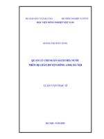 quản lý chi ngân sách nhà nước trên địa bàn huyện đông anh, hà nội 