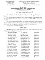 Kiện toàn BCĐ CT phòng chống suy dinh dưỡng