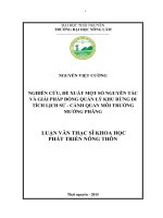 Nghiên cứu, đề xuất một số nguyên tắc và giải pháp đồng quản lý rừng di tích lịch sử   cảnh quan môi trường mường phăng 