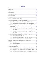 đánh giá hiệu quả sử dụng đất sản xuất nông nghiệp trên địa bàn huyện thạch thành, tỉnh thanh hóa 