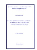 ứng dụng hệ thống định vị toàn cầu thành lập lưới khống chế đo vẽ xã xuân hương, huyện lạng giang, tỉnh bắc giang 