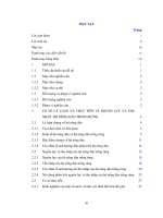 Phân tích nguồn lực và thu nhập của hộ nông dân trồng rừng trên địa bàn tỉnh hải dương 