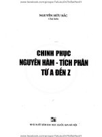 Chinh phục nguyên hàm tích phân từ A tới Z lovebook