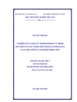 nghiên cứu vi bào tử (microsporidia) và bệnh do vi bào tử gây ở tôm chân trắng (litopenaeus vannamei) nuôi và giải pháp phòng trị 