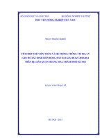 tích hợp ảnh viễn thám và hệ thống thông tin địa lý (gis) để xác định biến động đất đai giai đoạn 2010 2014 trên địa bàn quận hoàng mai, thành phố hà nội 