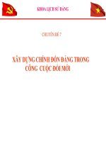 BÀI GIẢNG điện tử LỊCH sử ĐẢNG   xây DỰNG CHỈNH đốn ĐẢNG TRONG CÔNG CUỘC đổi mới
