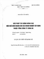 giải pháp tài chính nâng cao hiệu quả kinh doanh cho các doanh nghiệp xây dựng thuộc tổng công ty sông đà 
