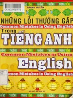 Những lỗi thường gặp trong tiếng anh