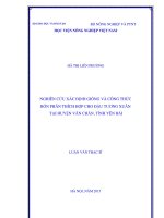 nghiên cứu xác định giống và công thức bón phân thích hợp cho đậu tương xuân tại huyện văn chấn, tỉnh yên bái 