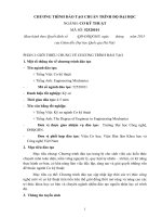 Chương trình đào tạo bậc đại học ngành Cơ kĩ thuật (Đại học Khoa học tự nhiên)