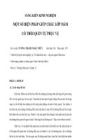 SKKN: Một số biện pháp giúp cháu lớp mầm có thói quen tự phục vụ