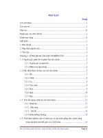 đánh giá khả năng sinh trưởng, phát triển và năng suất của một số tổ hợp lai dưa chuột f1 trong điều kiện nhà lưới tại gia lâm – hà nội 