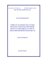 nghiên cứu, so sánh khả năng gây bệnh tích tế bào và một số đặc điểm sinh học phân tử của virus prrs qua các đời cấy chuyển trên môi trường tế bào marc  145 