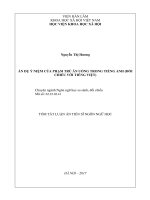 Ẩn dụ ý niệm của phạm trù ăn uống trong tiếng anh (đối chiếu với tiếng việt) tt 