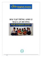 Sách bài tập tiếng anh 12 mai lan hương có đáp án