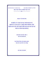 nghiên cứu một số đặc điểm dịch tễ, bệnh lý lâm sàng và biện pháp phòng trừ bệnh giun đũa bê nghé trên địa bàn huyện hà trung tỉnh thanh hoá 