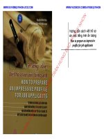 HƯƠNG DẪN CÁCH VIẾT HỒ SƠ XIN VIỆC TIẾNG ANH ẤN TƯỢNG