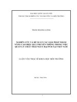 Nghiên cứu, đề xuất giải pháp xử lý chất thải rắn do phá, bỏ các công trình giao thông đường bộ