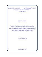 quản lý thu thuế giá trị gia tăng đối với khu vực kinh tế ngoài quốc doanh tại chi cục thuế huyện kinh môn, tỉnh hải dương 