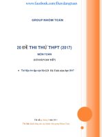 20 de thi thu co dap an chi tiet so ha tinh 2017