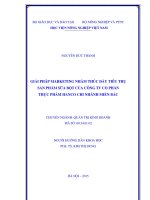 giải pháp marketing nhằm thúc đẩy tiêu thụ sản phẩm sữa bột của công ty cổ phần thực phẩm hanco chi nhánh miền bắc
