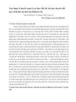 Vận dụng lí thuyết quản lí sự thay đổi để chỉ đạo chuyển đổi quy trình đào tạo theo hệ thống tín chỉ